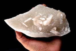 Sparkling  extra-large cabinet sized quartz  plate with stilbite   #5964 - £44.14 GBP