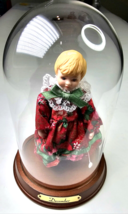 Vtg 1997 Betty Jane Carter Doll Treasures of the Month Bette Ball Dec Glass Dome - £39.27 GBP