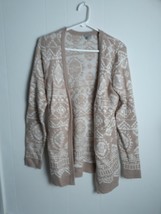 Charolette russe Open Front Cardigan Sweater Womens Size Large - $291.31 MXN