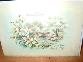 Vintage Happy Easter From Your Secret Pal Coronation Greeting Card Unused - $6.99