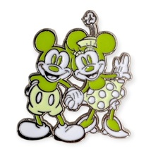 Mickey Mouse and Minnie Mouse Disney Pin: Spring Green Couple - $19.90