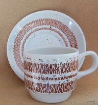 Vintage Bolton&#39;s Tableware Cup and Saucer  Staffordshire England Speckled - £7.89 GBP