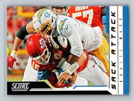 Khalil Mack #14 2023 Score Los Angeles Chargers Sack Attack Gold - £1.55 GBP