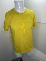 Puma Ferrari T Shirt Yellow Short Sleeve 100% Cotton Large L - £15.55 GBP