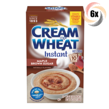 6x Box Cream Of Wheat Maple Brown Sugar Instant Cereal | 12oz | 10 Packe... - $62.45