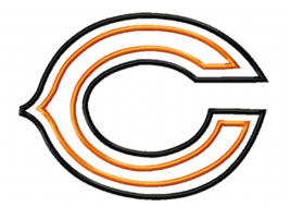 Chicago Bears Logo Machine Embroidery Applique Design Instant Download - £3.19 GBP