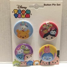 Official Disney Tsum Tsums 4 Button Set - $8.50
