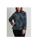 Coin 1804 Womens Plus 1X Black Grey Tie Dye Hooded Sweatshirt Top RETAG ... - $33.60 CAD