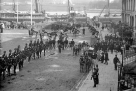 rs2916 - Military presence awaits arrival at Waterford Quay - print 6x4 - $2.80