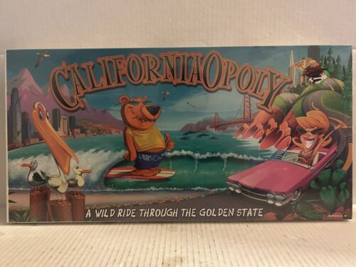 Californiaopoly Board Game 1998 Global Games Rare Monopoly California Version - $54.44