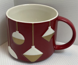 Starbucks 2012 Red Christmas Ornaments Holiday Stackable Coffee Mug 14oz Cup - £8.13 GBP