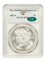 1887/6 $1 PCGS/CAC MS66 Ex: D.L. Hansen - £11,747.32 GBP