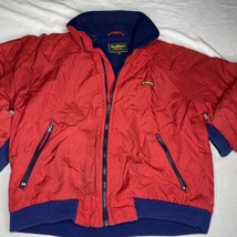 Vintage Osh Kosh B’gosh red zip jacket mens size L 80’s 90’s Style Coat - £13.89 GBP