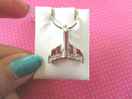 Mermaid whale tail crystal pendant - €9,02 EUR