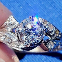 Earth mined Diamond European Deco Engagement Ring 0.84 ct. Vintage 14k Solitaire - $118,876.78 MXN