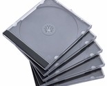 10.4 Mm Standard Single Clear Cd Jewel Case With Assembled Black Tray, 1... - £25.72 GBP