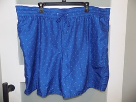 Merona Blue Star Print Lined Swim Trunks Size 2X Men&#39;s Nwot - £17.24 GBP