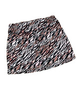 Tahari Skort Size Large Tennis Skirt Golf Black Pink Zebra Watercolor NW... - £18.45 GBP