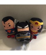 NEW DC Justice League Superman Batman Wonder Woman Mini 3&#39;&#39; Plushies - $20.69 CAD