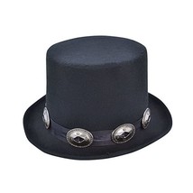 Bristol Novelty BH642 Rocker Style Top Hat, Mens, Black, One Size  - £22.74 GBP