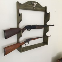 gun rack wall mount wood / hand made /Cedar wood - £146.50 GBP