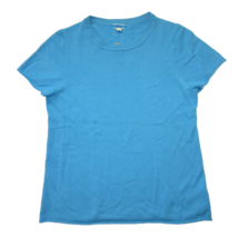 NWT J.Crew Short-sleeve Cashmere T-shirt in Monaco Blue Sweater XL - £55.92 GBP