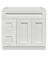 36&quot; Vanity Sink Base Cabinet with Left Drawers Milan Pearl - $13,214.20 MXN
