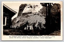 Mt Rushmore Memorial Mid Construction Black Hills SD From Studio Postcard X27 - £14.31 GBP