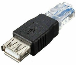 USB 2.0 Type A Female To RJ45 Male PC Ethernet LAN FAST Adapter Converter - $30.36
