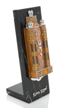 Keren Kopal Hand made light brown  mezuzah Decorated with Austrian Crystals - $64.80