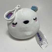 Claires Squishmallows Sertina The Polar Bear White 3 Inch Plush Clip On - $6.88