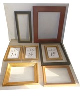 8 Wood Picture Photo Frames: 2-8 x 10; 1-4 x 10; 2-5 x 7; 3-4 x 6; Pls Read 1st! - £15.95 GBP