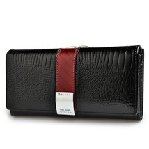 HH Womens Wallets Leather  Alligator Patent  Puses Female Design Clutch Long Mul - £29.01 GBP