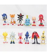 12Pcs Set Sonic The Hedgehog Action Figures Doll Model Collectible Toys ... - $20.99