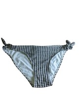Xhilaration Womens Side Tie  Cheeky Bikini Bottom Black Gingham XL  Junior New   - £7.90 GBP