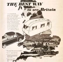 1954 London Caravan Import Mobile Home Advertisement Autocar Automobilia... - €11,15 EUR