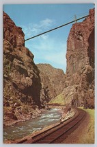 Royal Gorge Suspension Bridge Canon City Colorado Vintage Postcard - £10.80 GBP