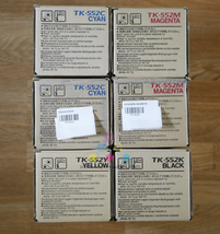 Genuine Kyocera FS-C5200DN TK-552 (2)Cyan/(2)Magenta/Yellow & Black Toner Kits! - £140.80 GBP