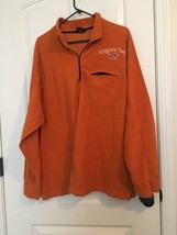 Big Ball Sports Men&#39;s Orange Fleece 1/4 Zip Jacket Virginia Tech Hokies Size XL - £40.56 GBP