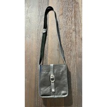Patricia Nash Venezia Black Leather Crossbody Bag With Adjustable Strap - £22.15 GBP