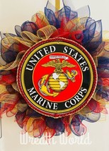 U.S. Marine Corps Wreath New Handmade 24” Marines - £94.89 GBP