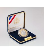 2000-w Library of Congress Bimetallic Gold &amp; Platinum Proof Coin w/ Case - $1,188.01