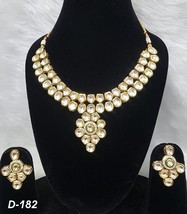 Arabic Tradition Bollywood Kundan Meena Sheikh Bridal Shadi Women Jewelry Set g - £43.63 GBP