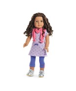 American Girl Doll Recess Ready Outfit Tunic Top Leggings Scarf Silver S... - £15.58 GBP