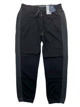 Abercrombie Fitch Men M Black/Grey Colorblock Essential Fleece Jogger Sweatpants - £41.00 GBP