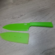 Kuhn Rikon Green 6 Inch Santoku Kitchen Knife With Sheath - $12.25