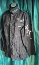 PsiClone unisex punk military jacket..size14 jacket.ch44",5buttonfront,stipe det - £79.51 GBP