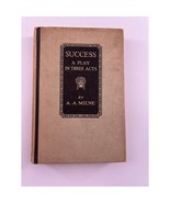 Success A Play in Three Acts by A. A. Milne 1926 Vintage Book - $161.22 MXN