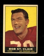 1961 Topps #63 Bob St. Clair Vg 49ERS Hof *X98236 - £4.04 GBP