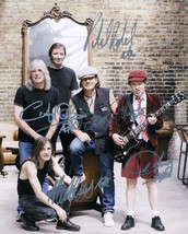 AC/DC Full Band Signed Photo 8X10 Rp Autographed Malcolm Young All Members - £16.23 GBP